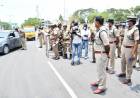 வாகனத் தணிக்கை பணிகளை சென்னை பெருநகர காவல் ஆணையாளர் பார்வையிட்டு ஆய்வு செய்தார். 