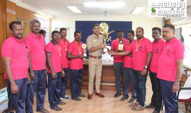 விளையாட்டுப் போட்டியில் முதல் இடத்தை பிடித்த தூத்துக்குடி காவல்துறையினர்...