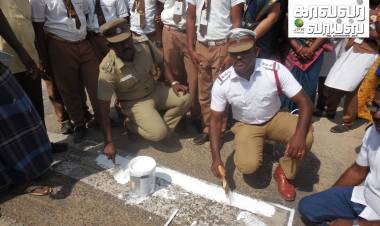 வள்ளியூர் அருகே சாலை விழிப்புணர்வு நிகழ்ச்சி...