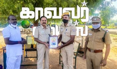 ரத்ததான கொடைவள்ளல் விருதைப் பெற்ற திருச்சி ஆயுதப்படை காவலர்...