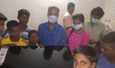 வெம்பக்கோட்டை  காவல் ஆய்வாளர்  பாலாஜி சிபியோ உண்டு உறைவிட பள்ளி குழந்தைகளின் கல்வி நலனில்  அக்கறை...