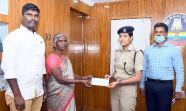 காவலருக்கு உதவிய  பெரம்பலூர் மாவட்ட காவல்துறையினர்...