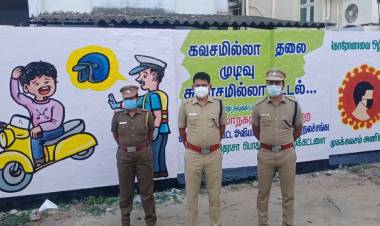 பாரதியின் வரிகளுக்கு உயிர் கொடுத்த உதவி ஆணையர் சதீஷ்குமார்...