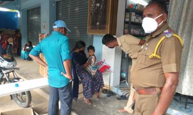 ஊரடங்கில் உயிருக்கு போராடிய குழந்தை காப்பாற்றிய திருவாரூர் மாவட்ட காவல்துறையினர்...