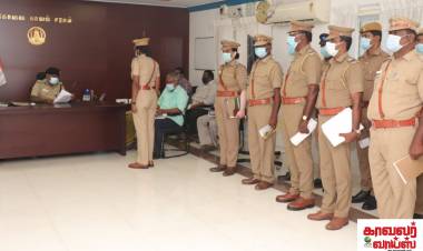 கோயமுத்தூர் சரக காவல் துறை துணைத் தலைவர் M.S. முத்துசாமி , இ.கா.ப அலுவலகத்தில் சரக அளவிலான குறைதீர்க்கும் முகாம் இன்று நடைபெற்றது... 