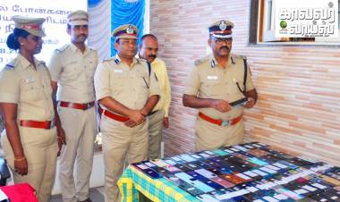 திருப்பூர் மாநகரத்தில் காணாமல் போன 108 செல்போன்கள் கண்டுபிடிக்கப்பட்டு உரியவர்களிடம் ஒப்படைப்பு...