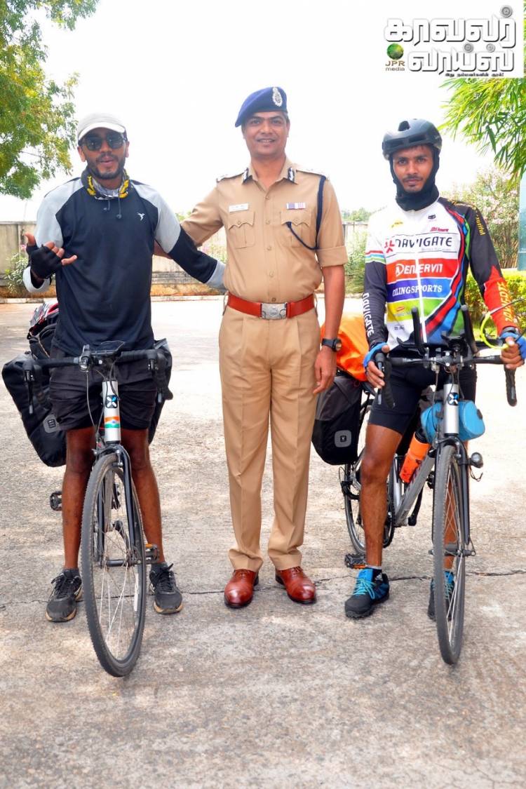 சுற்றுசூழல் பாதுகாப்பு சைக்கிள் பேரணி நெல்லை மாநகரகாவல் ஆணையர் தீபக் தாமோர் IPS வாழ்த்து...