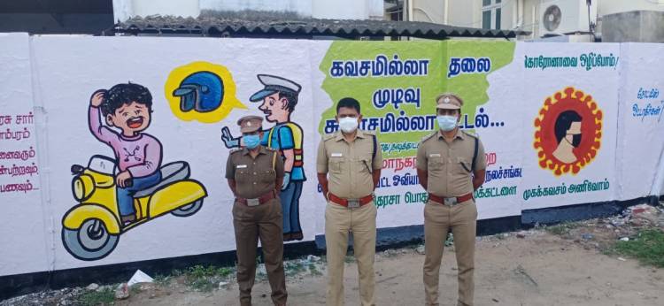பாரதியின் வரிகளுக்கு உயிர் கொடுத்த உதவி ஆணையர் சதீஷ்குமார்...